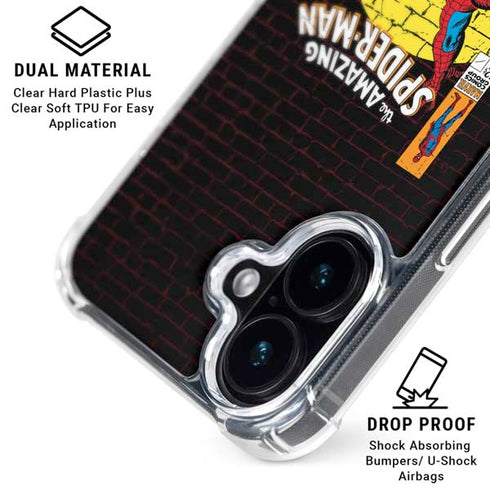 Marvel Classic Comics Amazing Spider-Man 70 iPhone 16 Clear Case